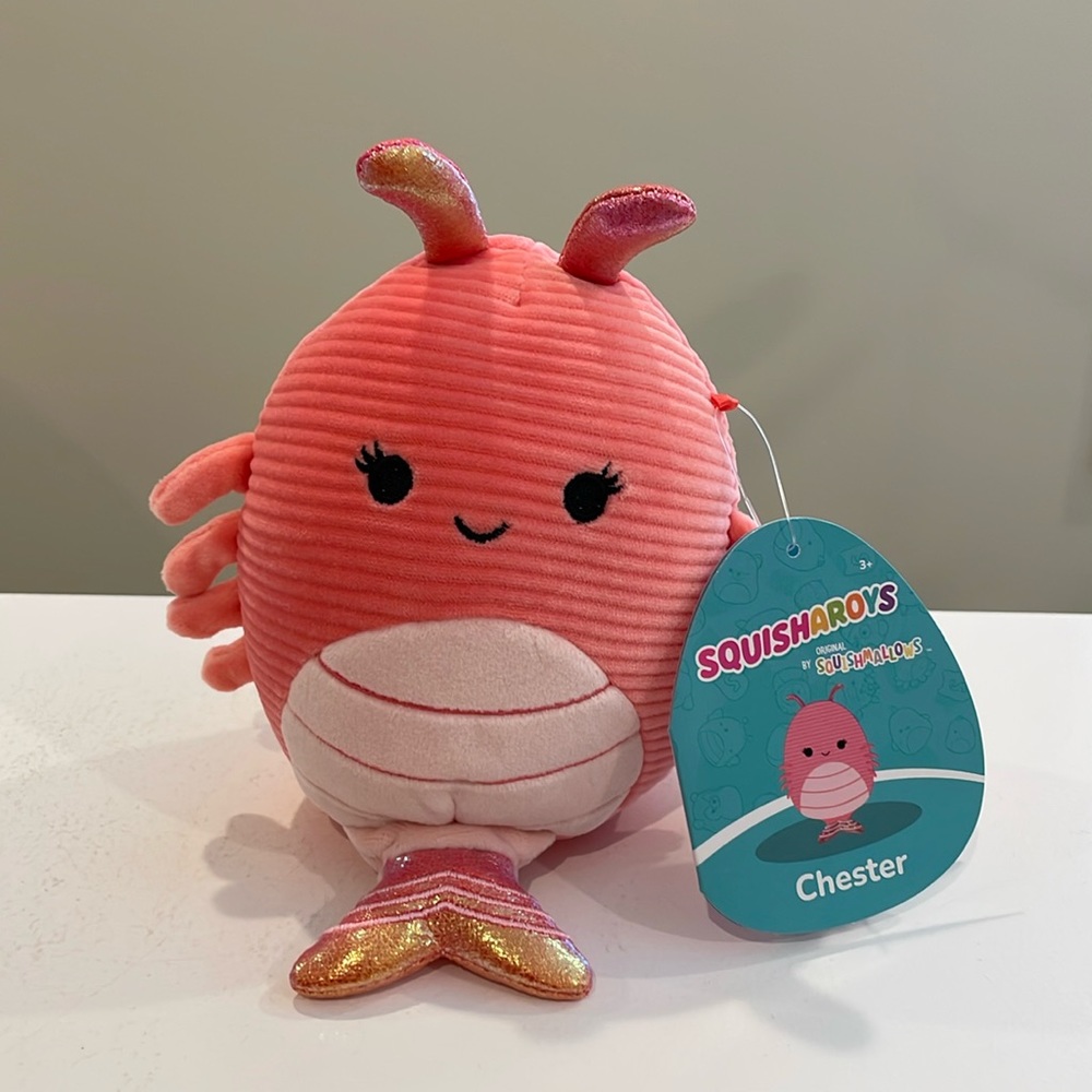 NWT 5” Chester the Shrimp SQUISHAROY Squishmallow